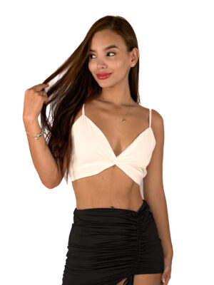 CROP TOP CON PINZA EN COPA