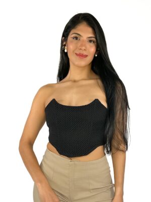 CORSET CON MALLA CROCHE EN FRENTE